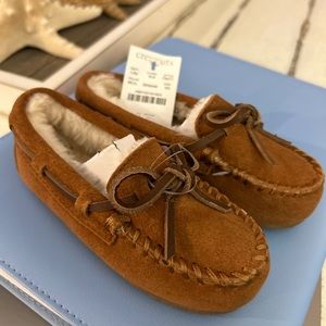 J.CREW Factory Kids Sherpa Lined Slippers